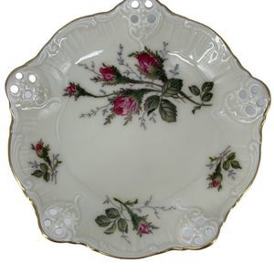 Vintage Rosenthal Group Germany Classic Rose Gilt Dish Plate 2966 Trinket Food